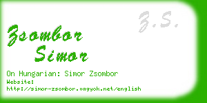 zsombor simor business card
